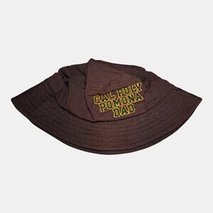Champion Brown Bucket Hat Cal Poly Pomona Dad Embroidered One Size